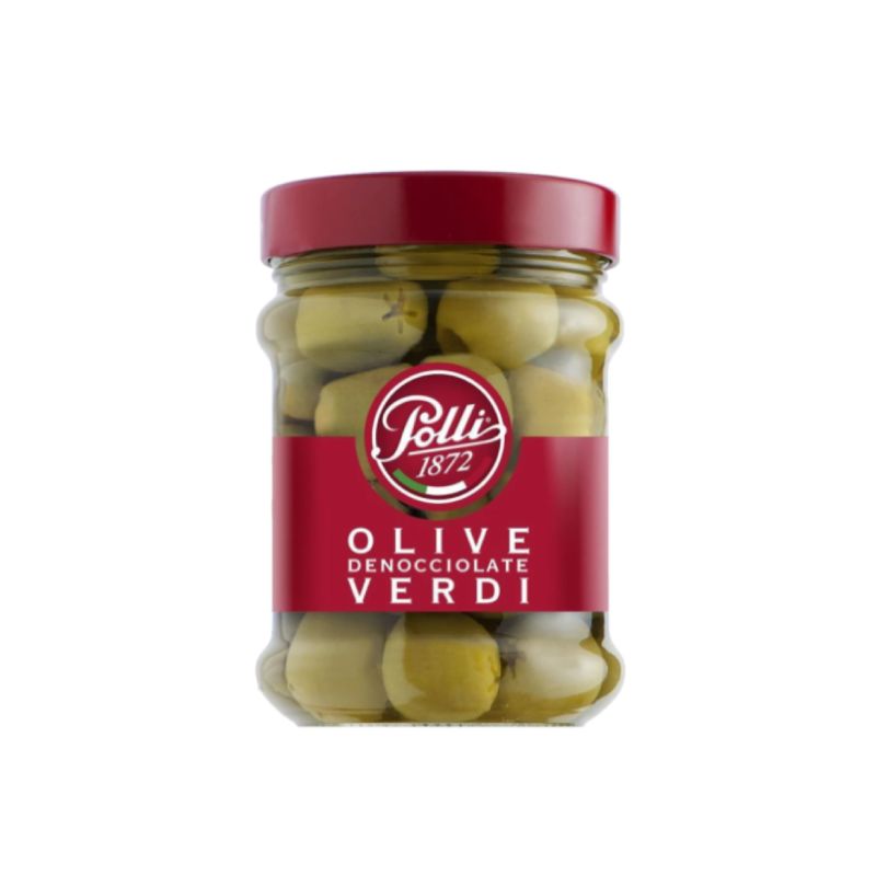 Polli | Green Pitted Olives 300g