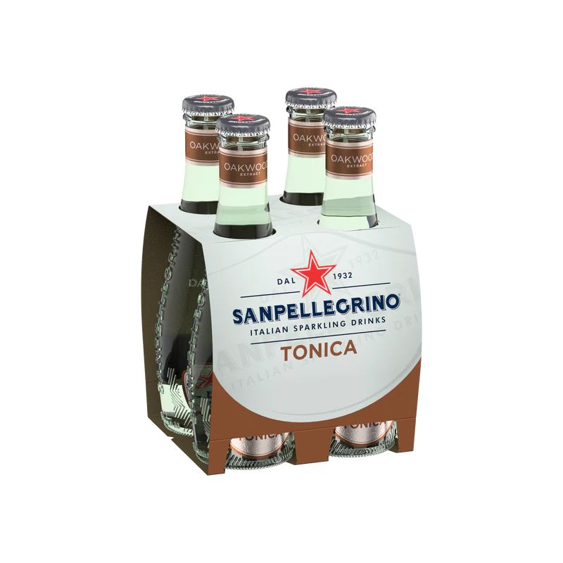Sanpellegrino Italian Sparking Drinks | Tonica Oakwood Extract Mixer - Glass Bottle 200ml