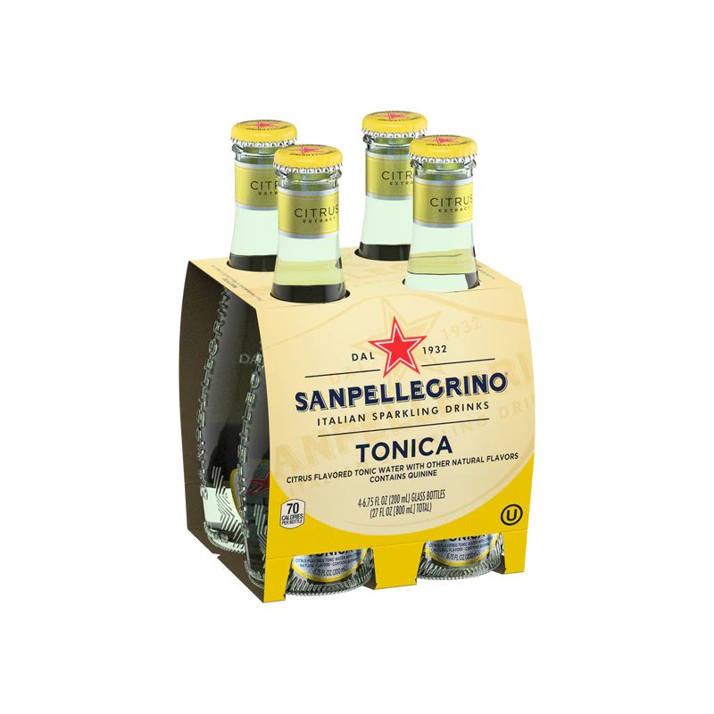 Sanpellegrino Italian Sparkling Drinks | Tonica Citrus Extract Mixer - Glass Bottle 200ml