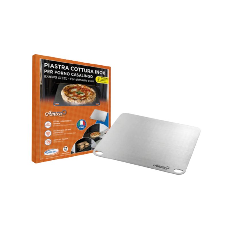 Amica Stainless Steel Pizza Cooking Plate