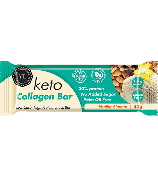 Youthful Living | Keto Collagen Bar - Vanilla Almond